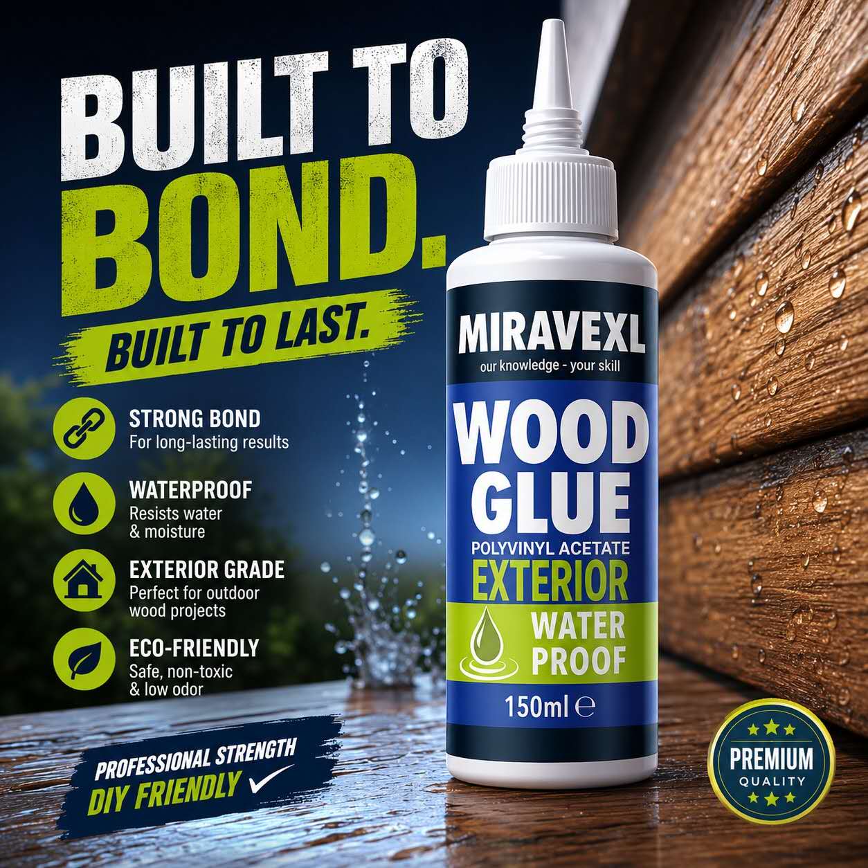 Woodworking Quick Glue - Szybkoschnący klej do drewna o wysokiej