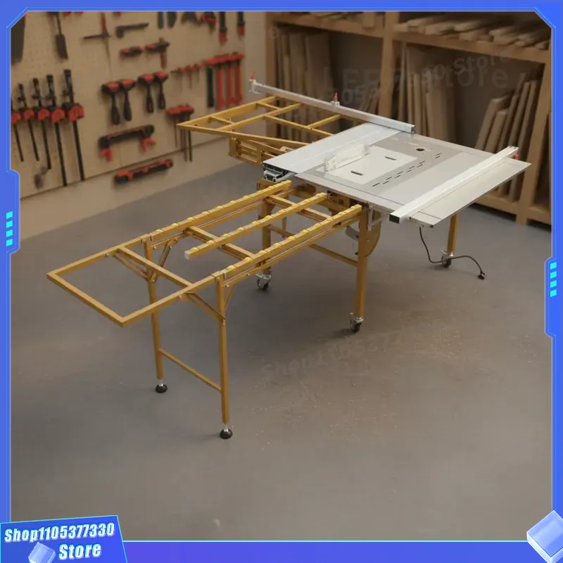 Woodworking Workshop Design - Przenośna piła stołowa do obróbki drewna