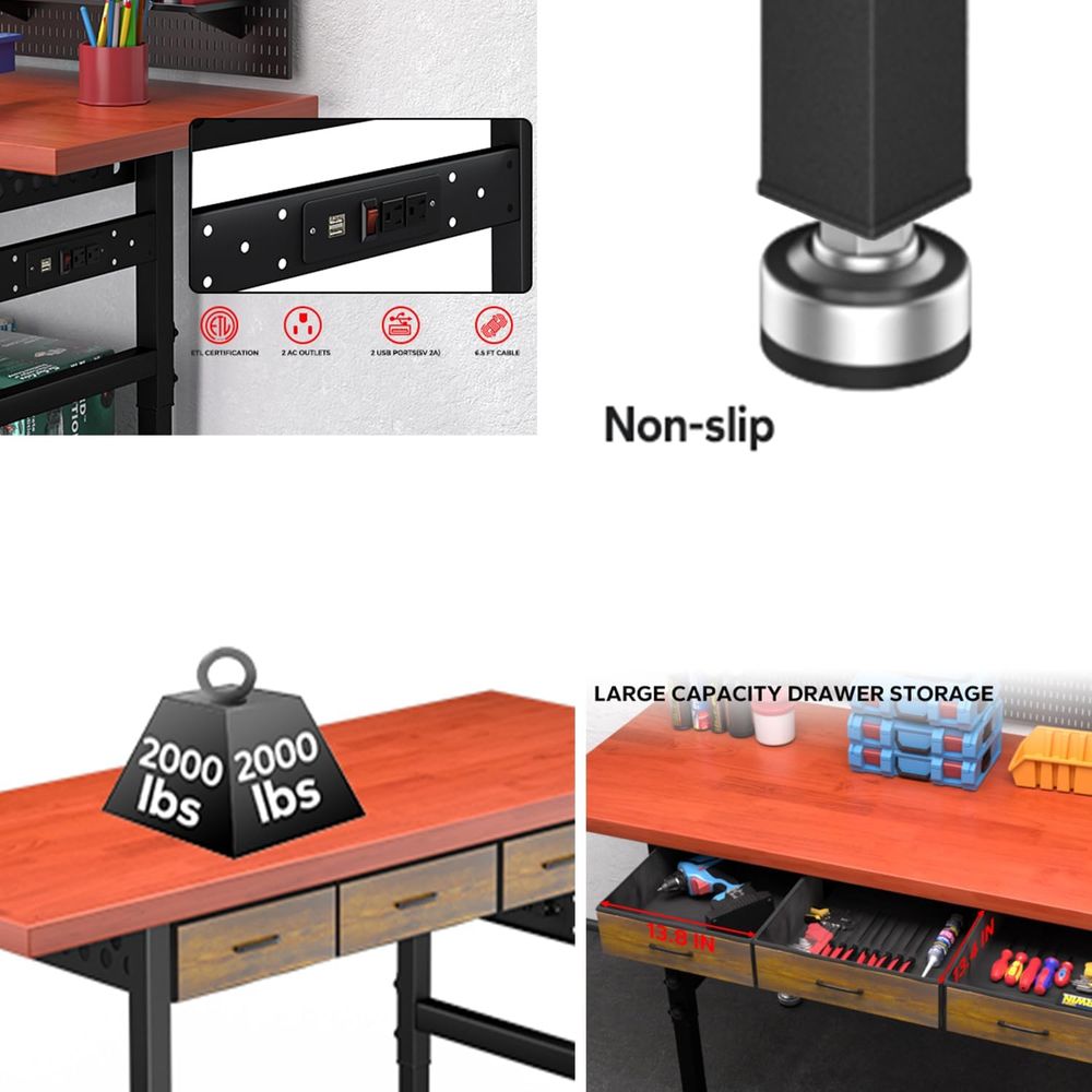 Biurko warsztatowe z regulowan – Woodworking Work Table recenzja i cena
