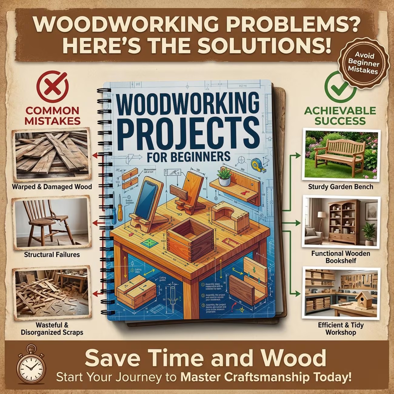 Proste plany prac z drewnem dl – Woodworking Ideas For Beginners recenzja i cena